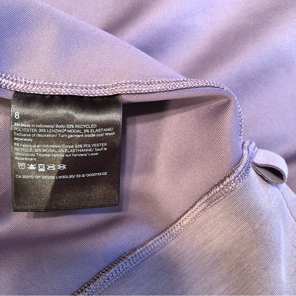 Lululemon Softstreme Perfectly Oversized Cropped Lavender Crew Size 8 - Picture 6 of 6